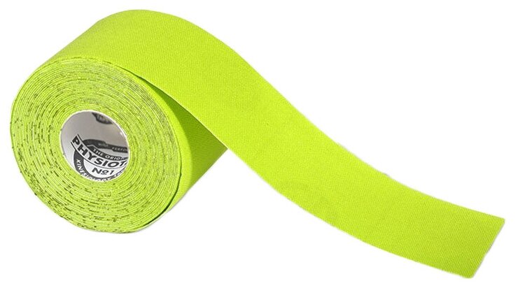 Кинезио тейп PhysioTape №1 5см x 5м, лайм