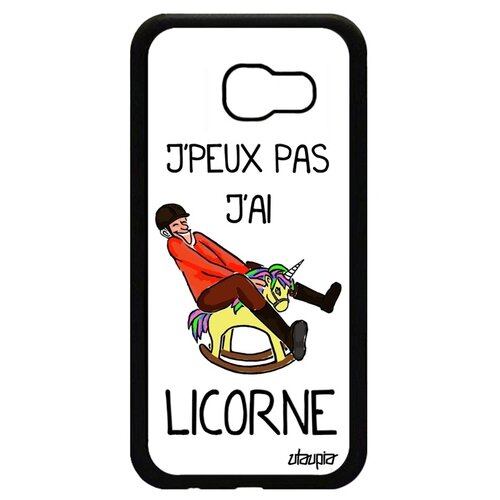 фото Чехол на мобильный galaxy a5 2017, "не могу - у меня единорог!" карикатура повод utaupia