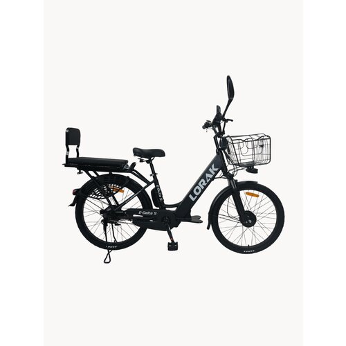 Электровелосипед LORAK E-Delta S Чёрный/Белый под рост 160-185 см