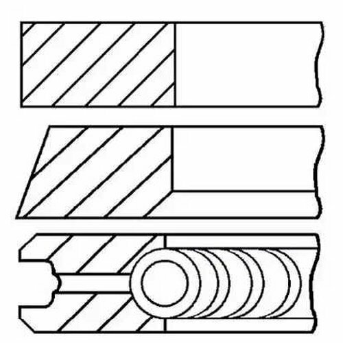 Комплект Поршневых Колец Goetze арт. 0899010000