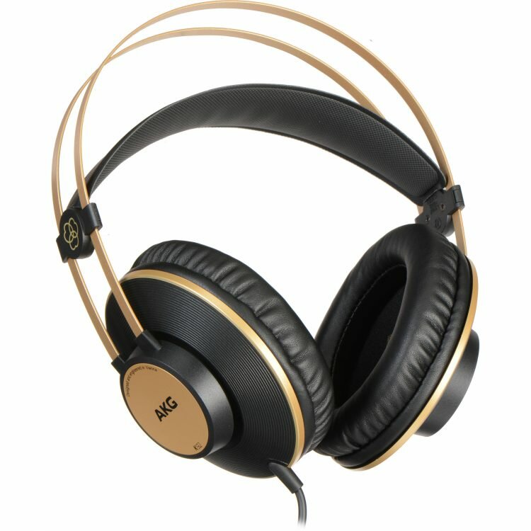 Проводные наушники AKG K 92 EU, черный/золотой