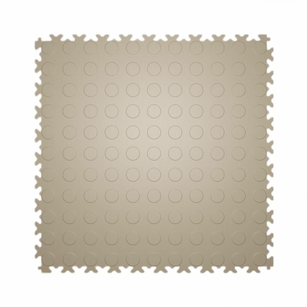 Плитка ПВХ модульная на пол LT light beige Coin PVC 500X500X5мм 43 класс