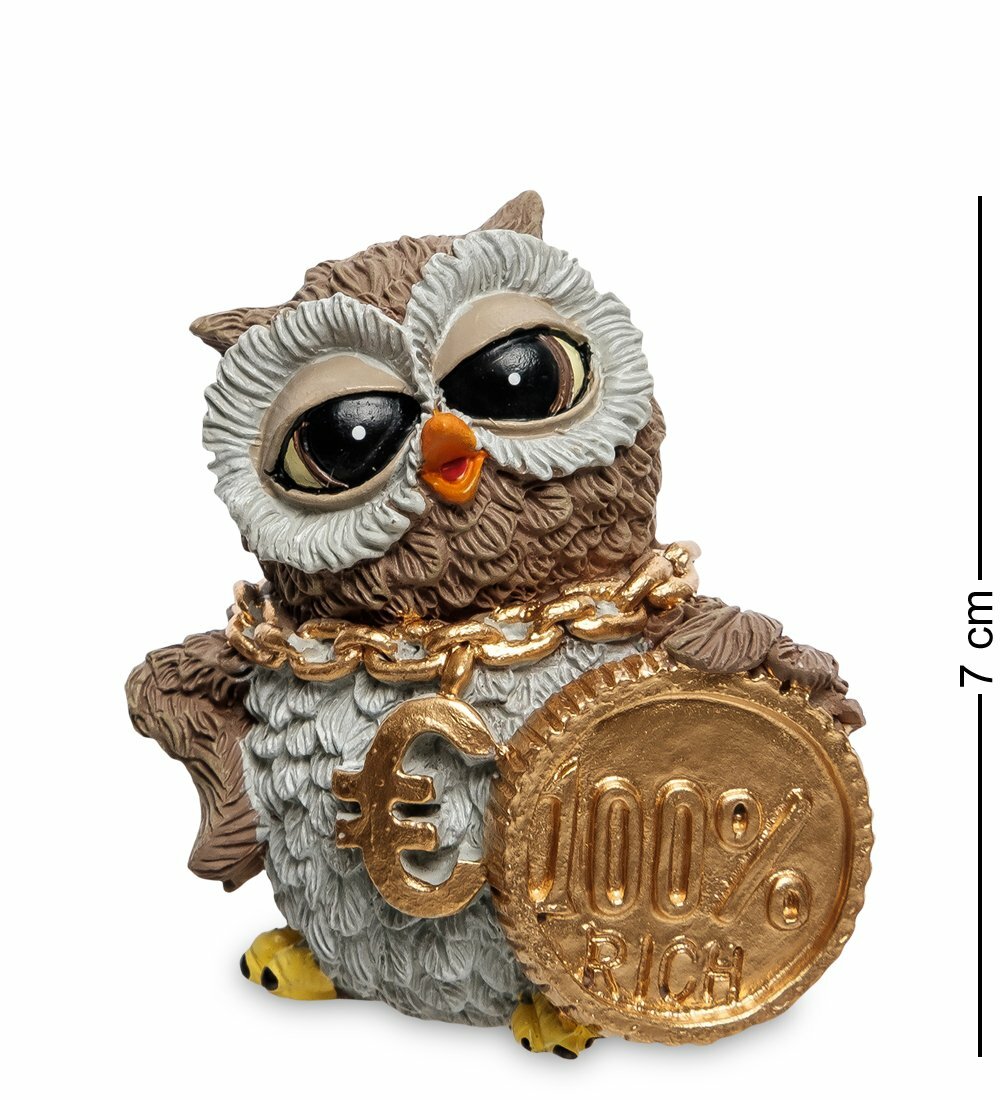 фото Фигурка "Сова с монетой - к достатку" (W.Stratford)