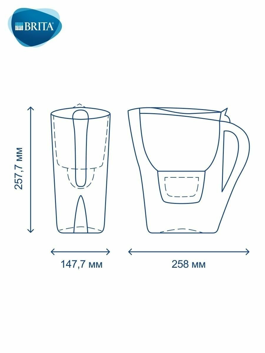 Фильтр кувшин для воды BRITA Marella XL 3,5 л Брита - фотография № 10