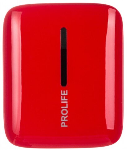 Универсальные внешние аккумуляторы Prolife Аккумулятор Prolife PWB01-10000 Red