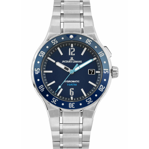 фото Наручные часы jacques lemans hybromatic, синий