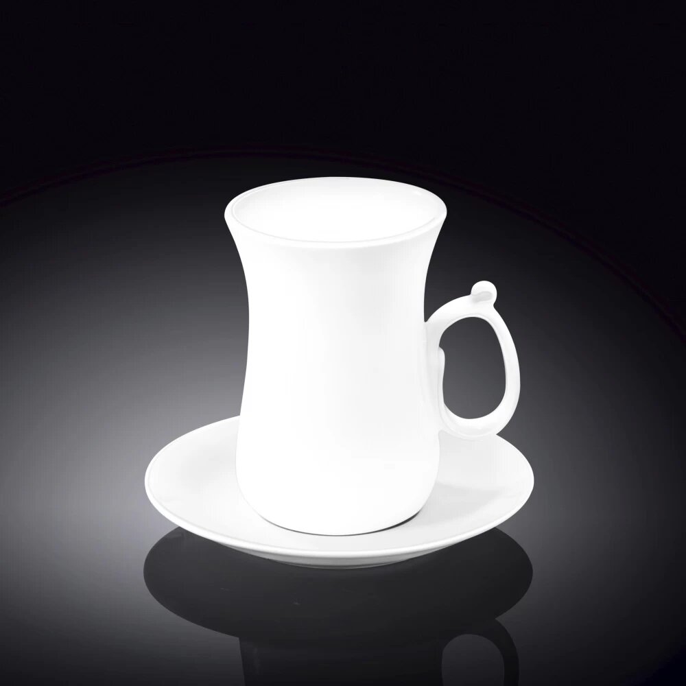 Набор WILMAX: чайная чашка & блюдце 120 мл WL-993087 / AB