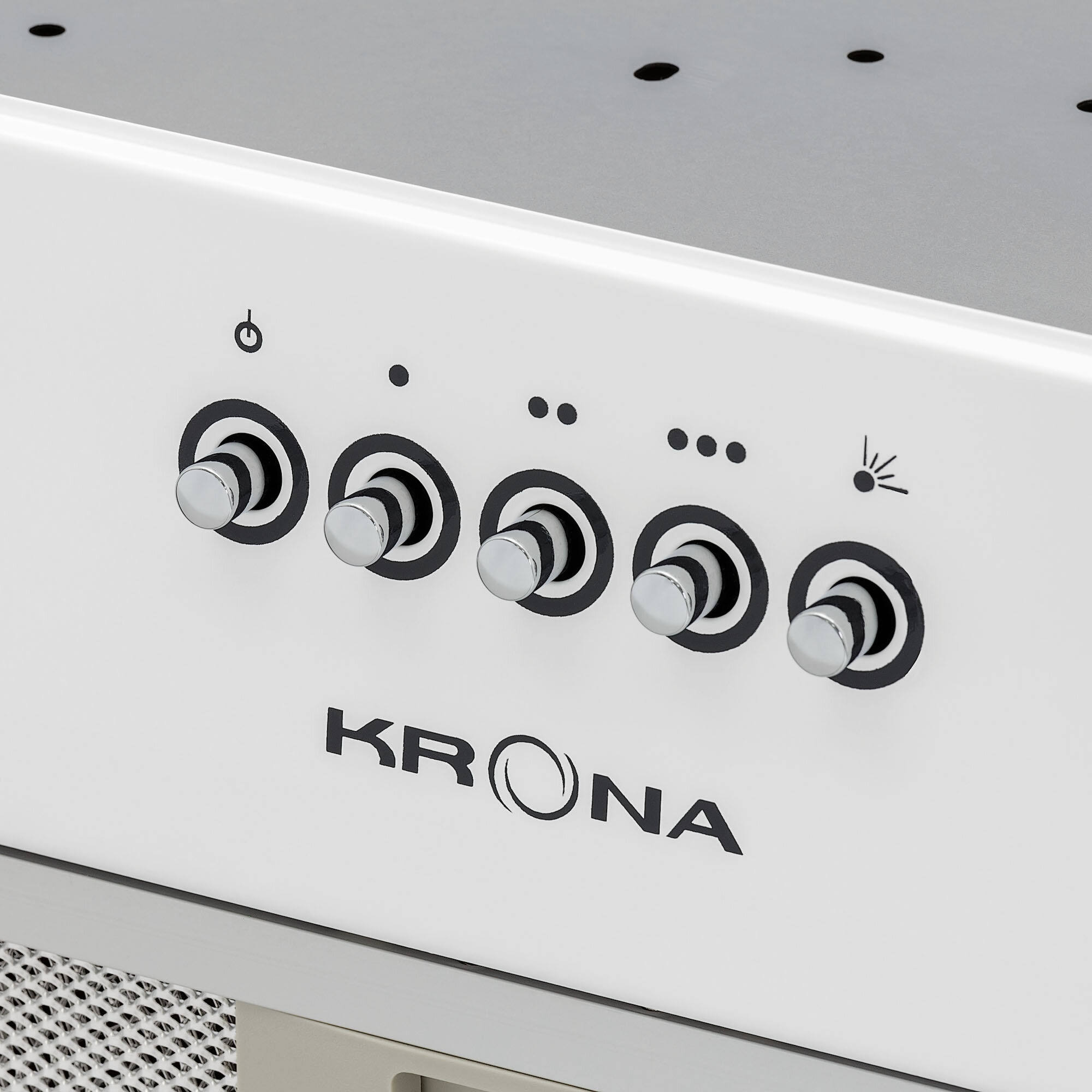 Вытяжка встраиваемая ALBA 600 white PB KRONA - фото №7