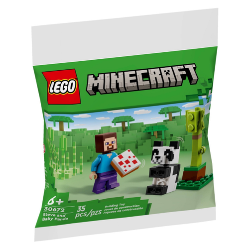 Конструктор LEGO Minecraft 30672 Стив и малышка Панда