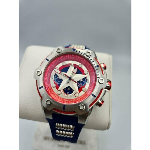 фото Наручные часы invicta, серебристый/красный