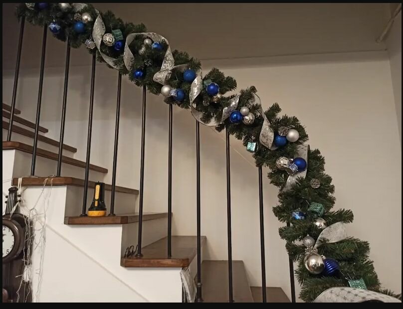 Новогодняя хвойная гирлянда, Crystal trees, ПВХ, длина 270 см, диамер 28 см — фото 1