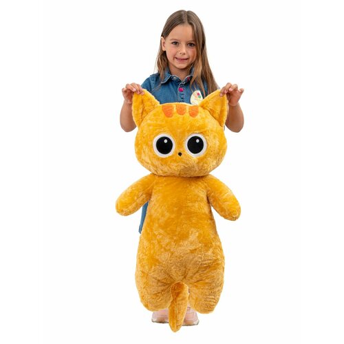 Мягкая игрушка большая КупиКота Кот лупоглазик оранжевый 80 см 1650₽