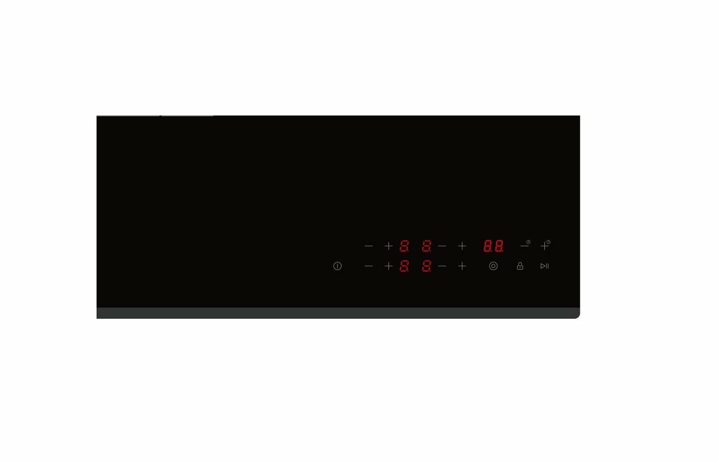 Варочная панель Midea MCH64303F, электрическая, стеклокерамическая, чёрная, 4 конфорки — фото 1