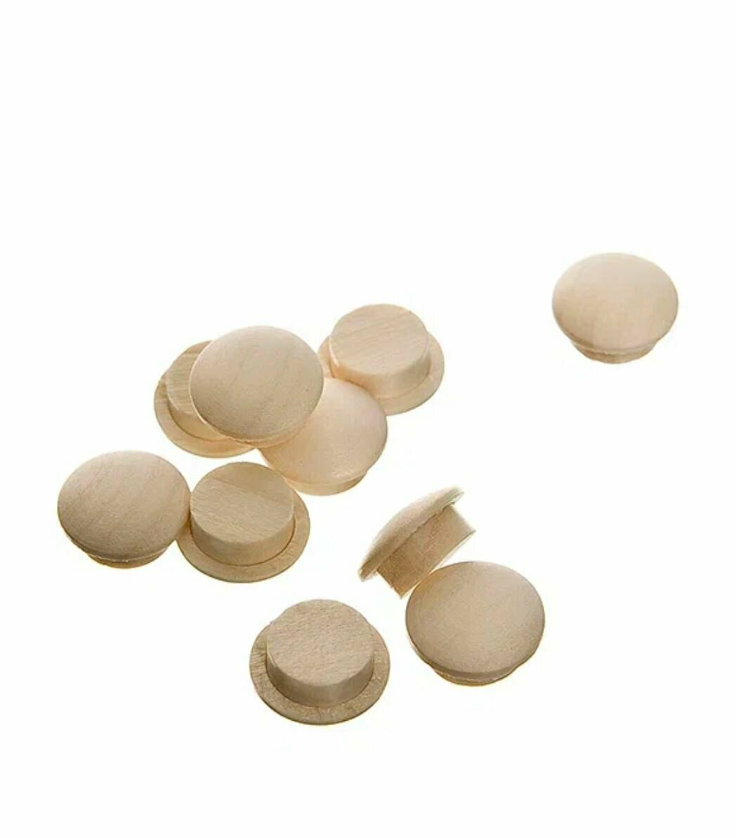 Заглушка 1 Marka  d 10 мм  для внутренних и наружных работ  осина  10 шт