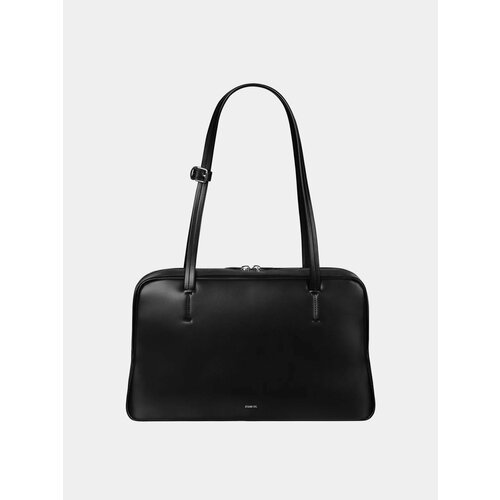 Сумка Stand Oil, фактура гладкая, черный кварц