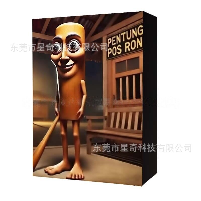 Забавная слепая коробка для пещеры Шань Хай Цзин деревянная палочка TungTungSahur ручная работа 24 шт кукла-обезьянка с бананом