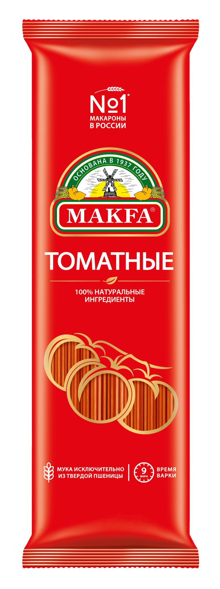 Makfa вермишель длинная томатная (vermicelli), 500 г