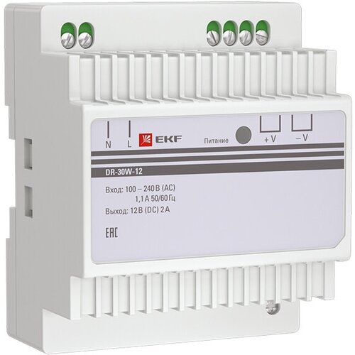 Блок питания 12В DR-30W-12 EKF PROxima. dr-30w-12 EKF