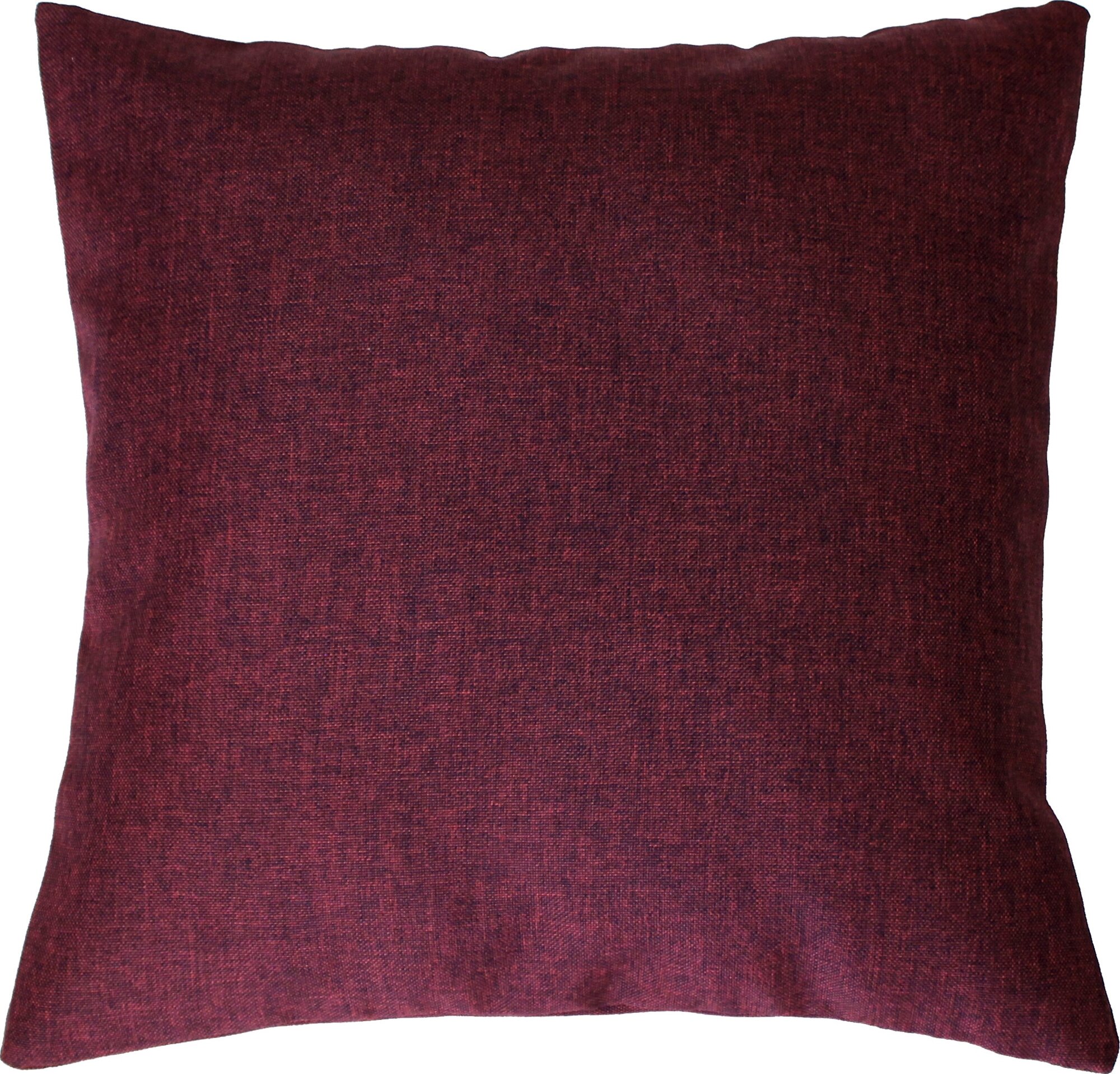 Подушка декоративная матех фьюжн, цвет баклажановый, наволочка на молнии, 40х40 см (для дачи, дома)