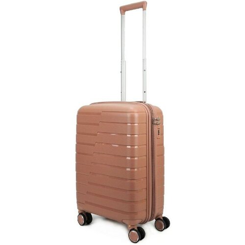 Умный чемодан Impreza Shift Latte, 55 л, размер S, бежевый