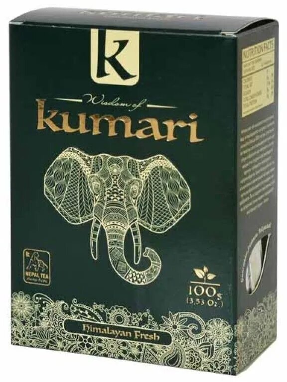 Чай "Wisdom of Kumari" зеленый "Himalayan Fresh" 100 грамм- 2 упаковки