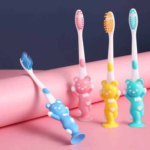 Набор зубных щеток для детей на присоске newrichbee зубные щетки для детей 4шт
