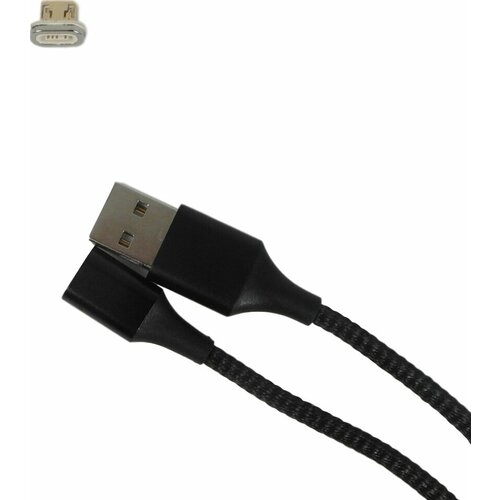 Кабель micro USB Mi-Digit M74, магнитный, золоченые контакты, 2.4A, 1 м.