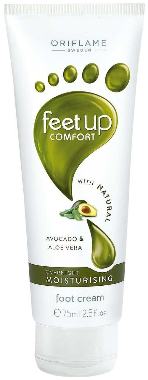 Oriflame Ночной увлажняющий крем для ног Feet Up Comfort, 75 мл, 90 г