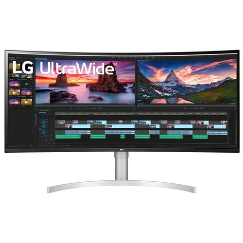 фото Монитор lg 38wn95c 38", черный/белый/серебристый