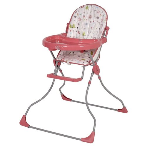 Стульчик для кормления Polini Kids 152, лесные друзья розовый стульчик для кормления polini kids малышарики 152 солнечный день желтый 7769804