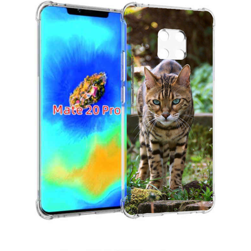 Чехол задняя панель накладка бампер MyPads порода кошка бенгальская для Huawei Mate 20 Pro/Mate 20 RS 6.39