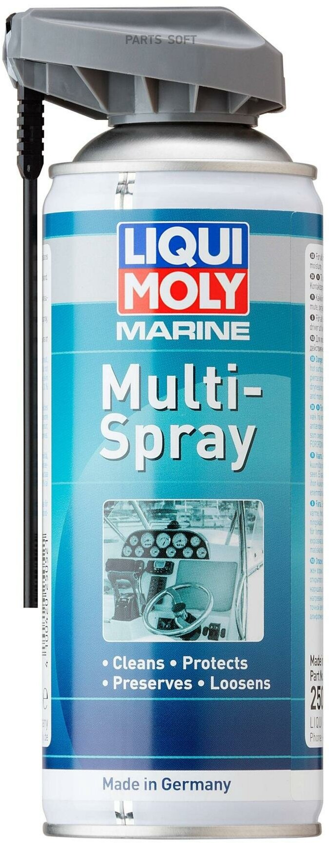 LIQUI MOLY 25052 Мультиспрей для водной техники LIQUI MOLY 0,4л Marine Multi-Spray 1шт