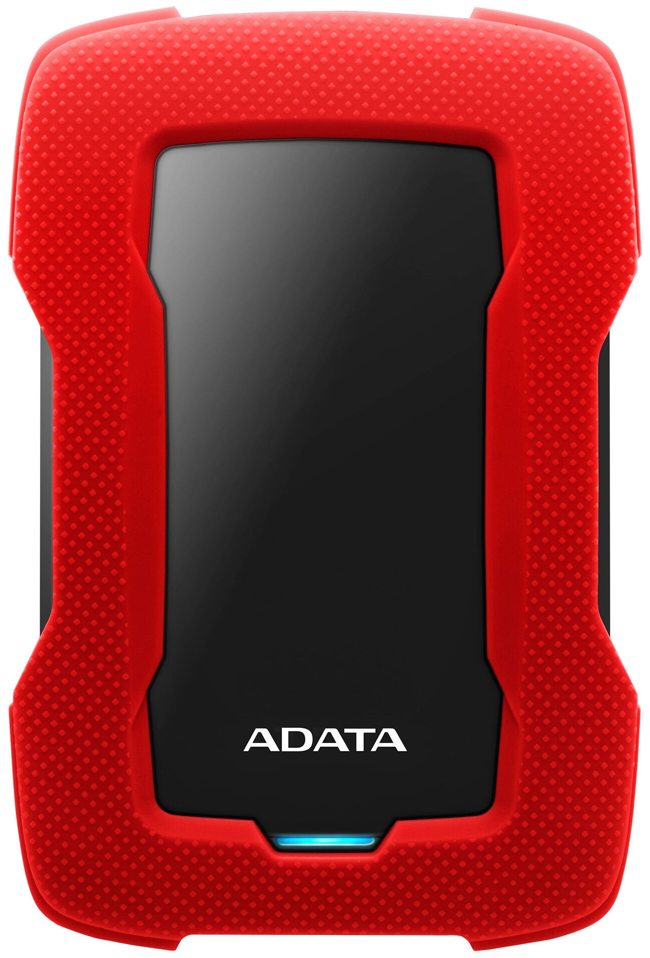 Внешний жесткий диск/ Portable HDD 1TB ADATA HD330 (Red), Silicone, USB 3.2 Gen1, 133x89x16mm, 190g /3 года/