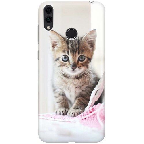 фото Gosso ультратонкий силиконовый чехол-накладка для honor 8c с принтом "милый котенок"