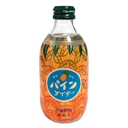 Японский лимонад Tomomasu (Томомасу), Ананас, 6 шт по 300 мл, стекло