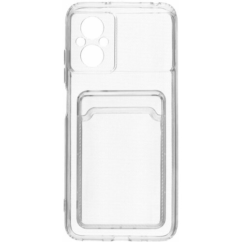 Чехол для Xiaomi Poco M5 4G Zibelino Silicone Card Holder прозрачный силиконовый чехол zibelino для xiaomi redmi 10a 9c silicone card holder защита камеры прозрачный