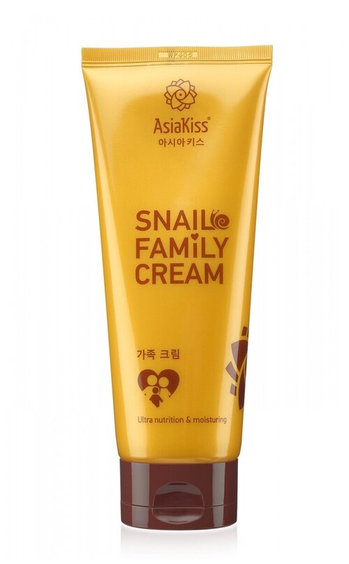 AsiaKiss Крем для тела Snail Family Cream, 200 мл