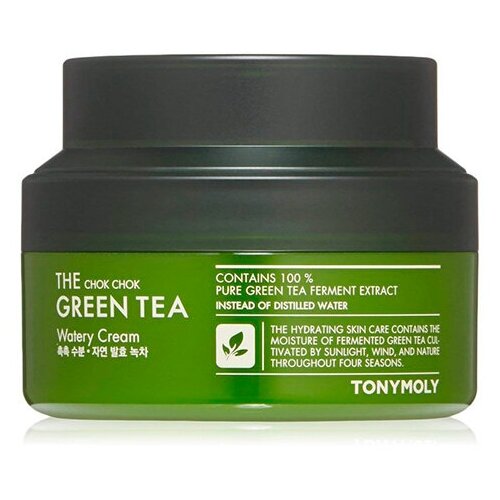 Крем на основе ферментированного экстракта зелёного чая Tony Moly Chok Chok Green Tea Watery Cream