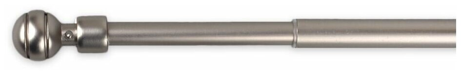 Мини-карниз OLEXDECO «Паола» Хром матовый 80-120 см — фото 1