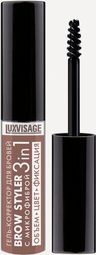 Изображение товара LUXVISAGE Гель-корректор для бровей с микрофиброй LUXVISAGE BROW STYLER 3 in 1, 03 тон 4811329039512