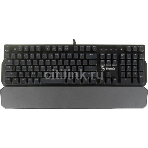 Клавиатура A4TECH Bloody B885N, USB, c подставкой для запястий, черный