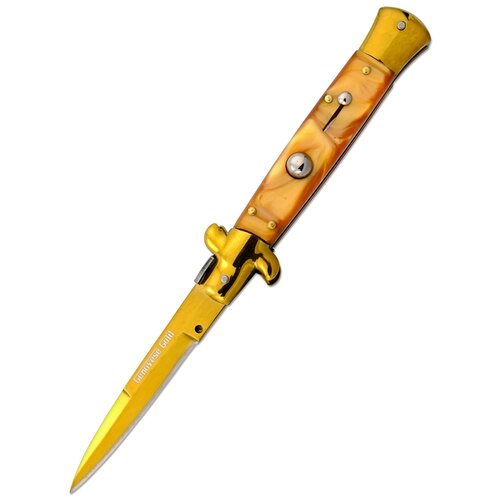 Нож складной автоматический Ножемир Genovese Gold A-203