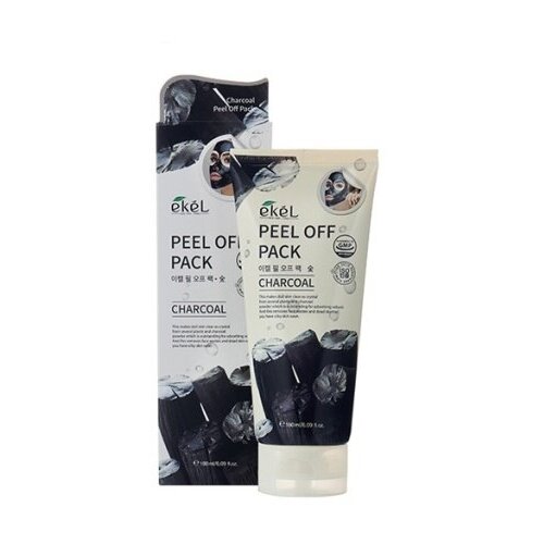 EKEL Маска-пленка с экстрактом древесного угля Peel off pack Charcoal, 180мл маска пленка с экстрактом древесного угля ekel peel off pack charcoal 180 мл