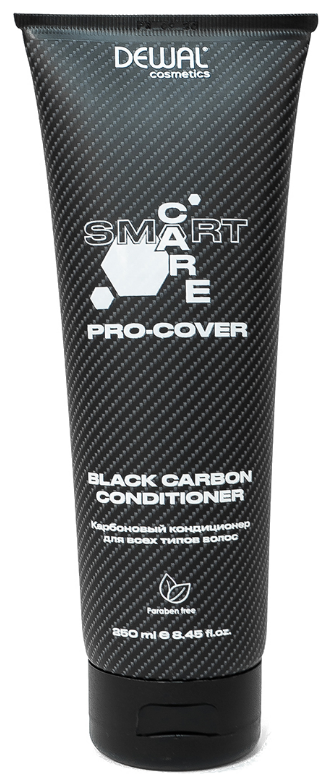 Dewal Cosmetics кондиционер Smart Care Pro-Cover Black Carbon карбоновый для всех типов волос, 250 мл