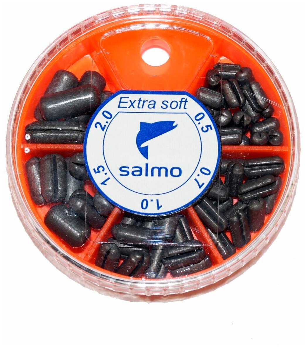 Грузила Salmo EXTRA SOFT малый 5 секц. 0,5-2,0г 060г набор 1