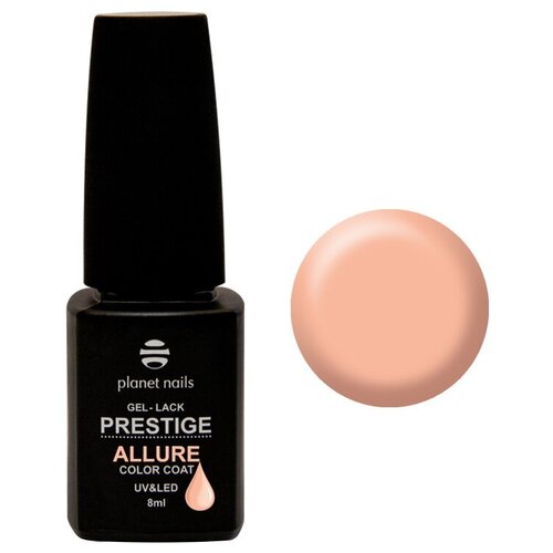 Planet nails Гель-лак Prestige Allure, 8 мл, 604 сочный персик