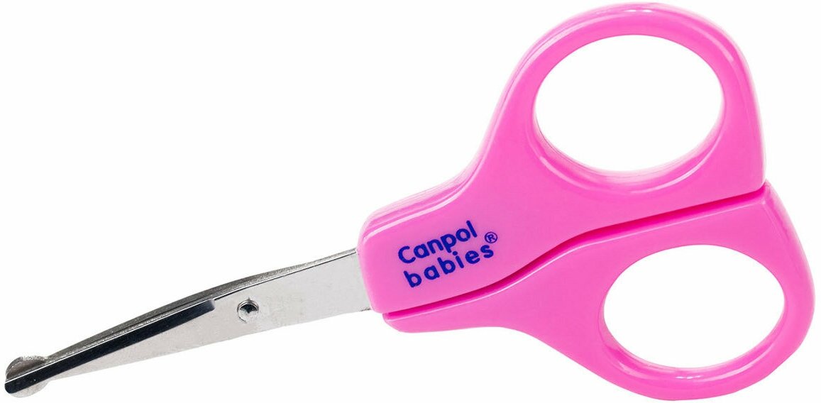 Ножницы Canpol Babies 0+, цвет: розовый