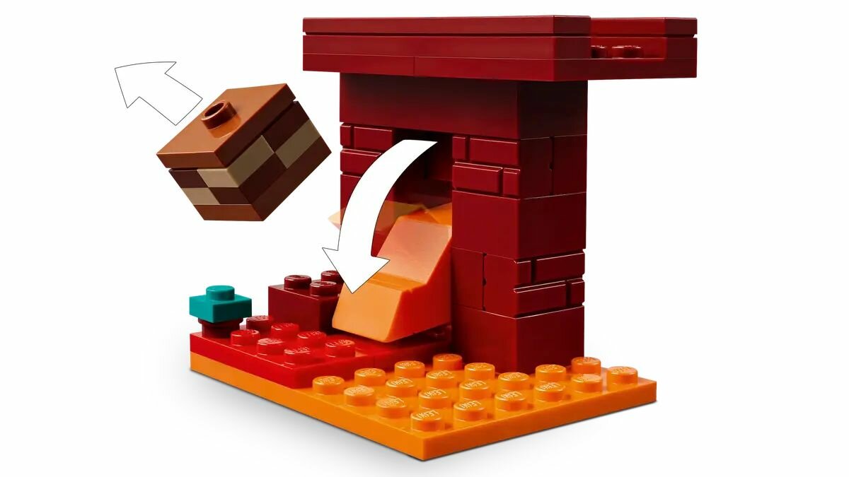 Конструктор LEGO Minecraft 21266 Битва за лаву Нижнего мира, 99 дет. — фото 1
