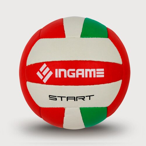 Изображение товара Мяч волейбольный GAMEIN START, зеленый/белый/красный