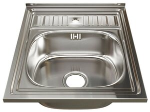 Накладная кухонная мойка Mixline 60х50 (0.8) 3 1/2, 60х50см, нержавеющая сталь <span>материал: нержавеющая сталь, форма мойки: прямоугольная, форма чаши: прямоугольная</span>